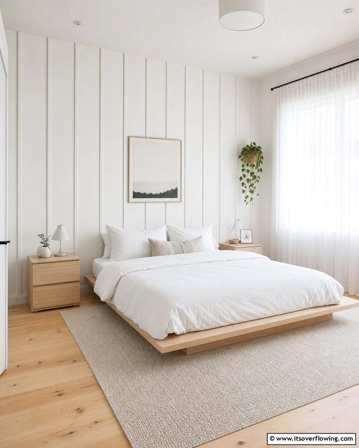 Minimalist Board and Batten Design - 25 Board and Batten Wall Ideas to Elevate Your Home’s Interior