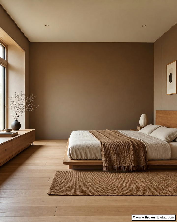 Minimalist Brown Designs - 25 Brown Bedroom Ideas for a Warm and Cozy Atmosphere