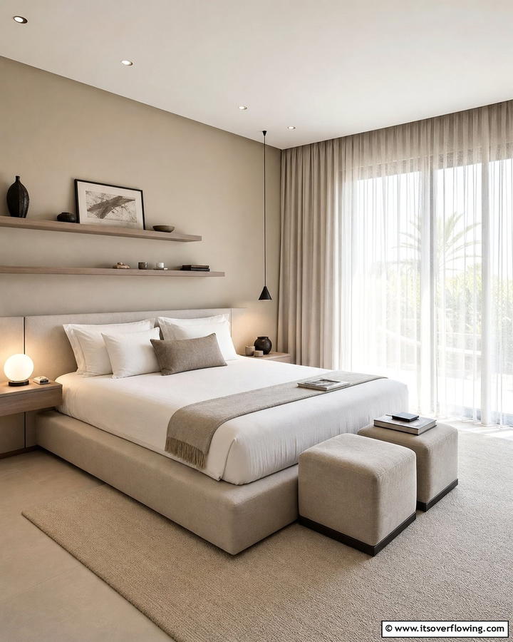 Minimalist Chic Guest Room - 21 Guest Room Ideas for a Welcoming and Functional Space
