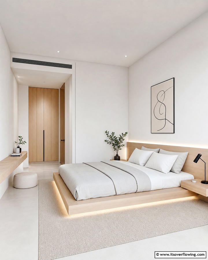 Minimalist Chic Vibes - 21 Bedroom Wall Decor Ideas to Elevate Your Personal Sanctuary