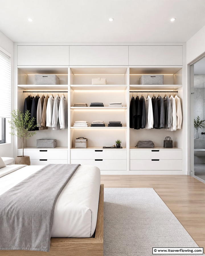 Minimalist Closet Design - 21 Clever Closet Ideas for Maximized Home Organization
