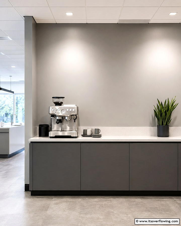 Minimalist Coffee StationOne - 25 Office Coffee Station Ideas to Boost Your Productivity