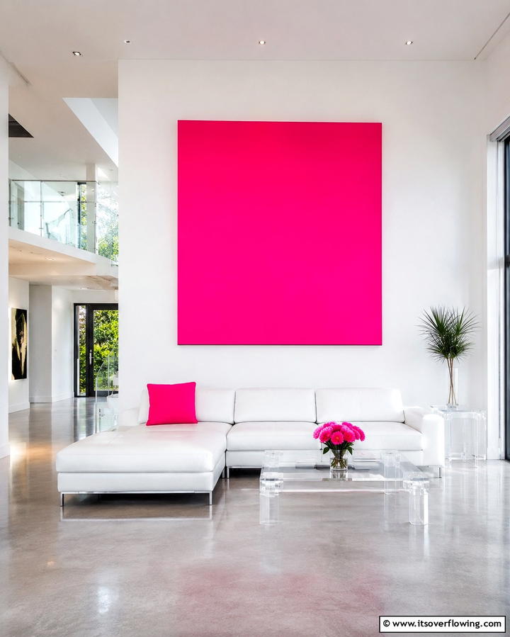 Minimalist Color Pop - 30 Vibrant Colorful Living Room Inspirations for Bold Interiors