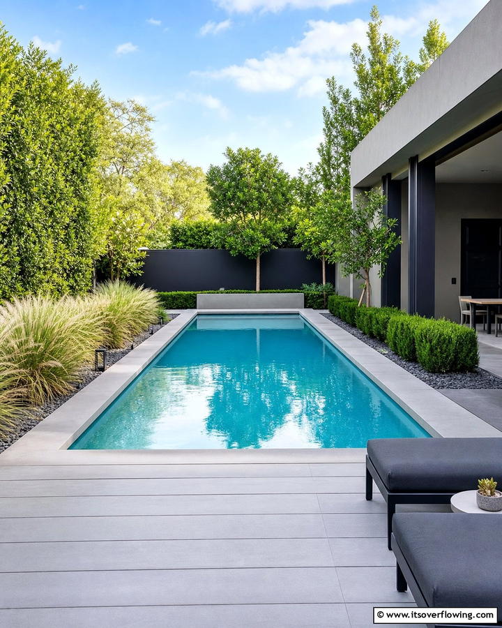 Minimalist Contemporary Pool - 21 Stunning Swimming Pool Designs for Backyard Oasis