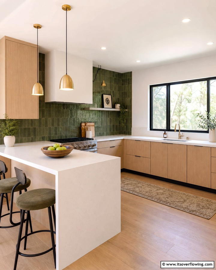 Minimalist Countertops - 25 Mid-century Modern Kitchen Ideas for a Retro and Functional Space