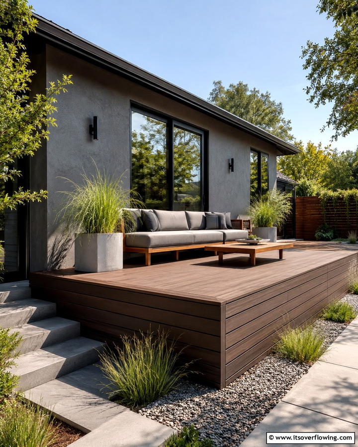 Minimalist Deck Skirting - 30 Stylish Deck Skirting Ideas to Elevate Outdoor Entertaining