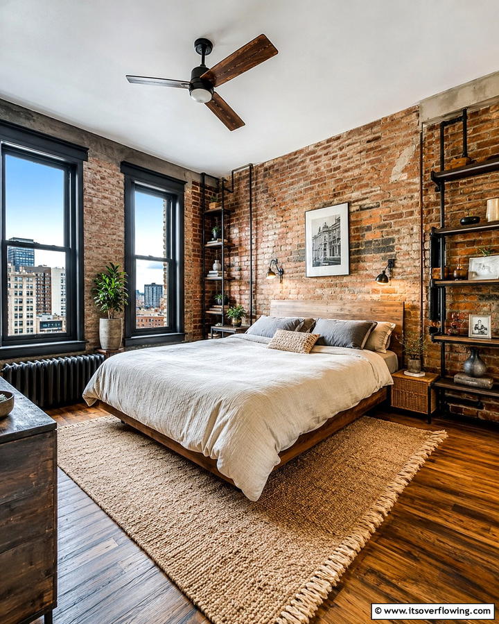 Minimalist Decor for a Clean Look - 25 Industrial Bedroom Ideas- Urban & Stylish Designs