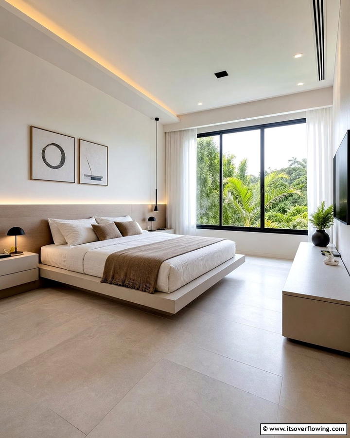Minimalist Decor for a Clutter Free Space - 17 Relaxing Bedroom Ideas for Serene Sleep Sanctuaries