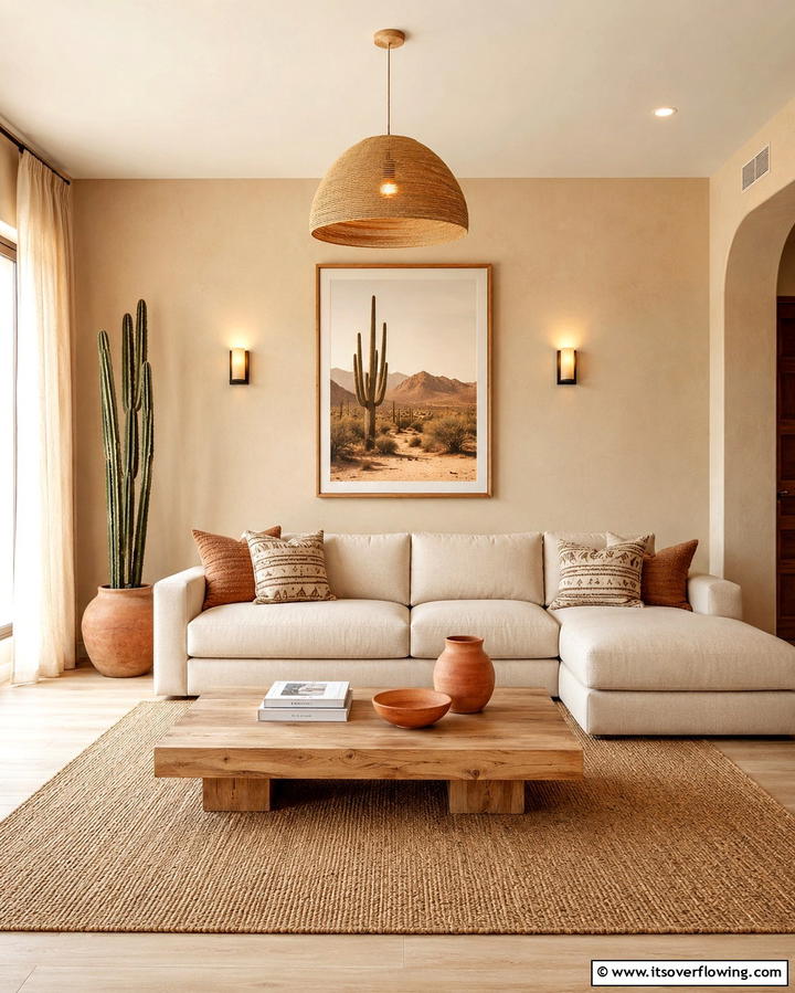 Minimalist Desert Vibes - 25 Desert Themed Room Ideas for a Warm and Inviting Space