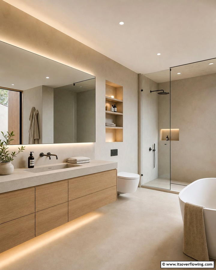 Minimalist Design - 25 Man Cave Bathroom Ideas for a Unique Space
