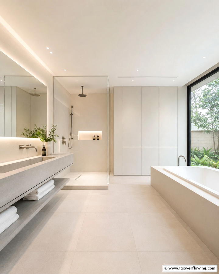Minimalist Design - 25 Spa-Like Bathroom Ideas for a Relaxing Retreat
