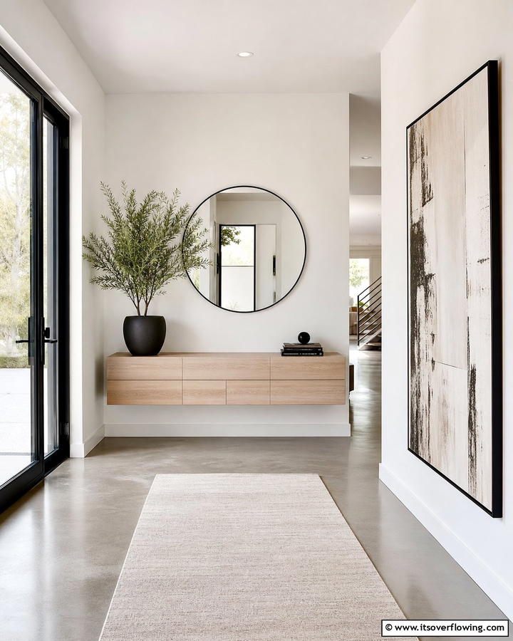 Minimalist Design Approach - 21 Foyer Decor Ideas to Elevate Your Entryway’s First Impression