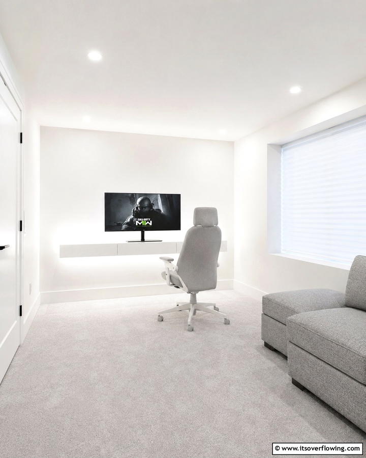Minimalist Design Approach - 25 Small Game Room Ideas for Fun and Entertainment