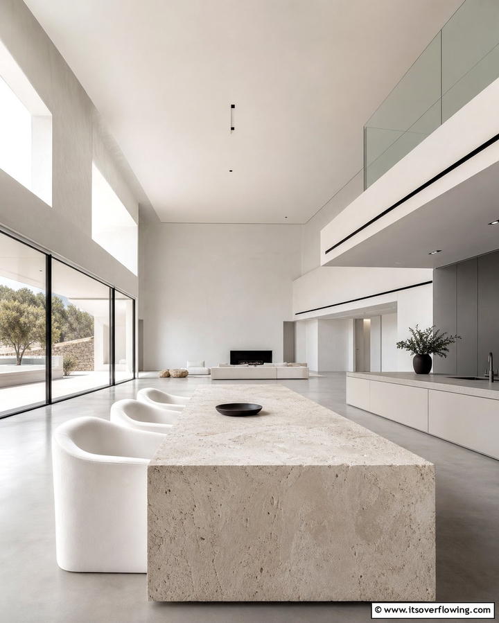 Minimalist Design Approach - 25 Large Living Room Ideas for Spacious Comfort