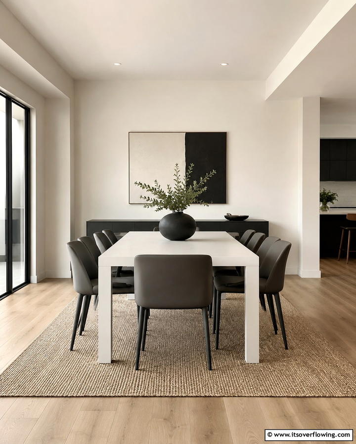 Minimalist Design Approach - 25 Masculine Dining Room Ideas for Modern Men