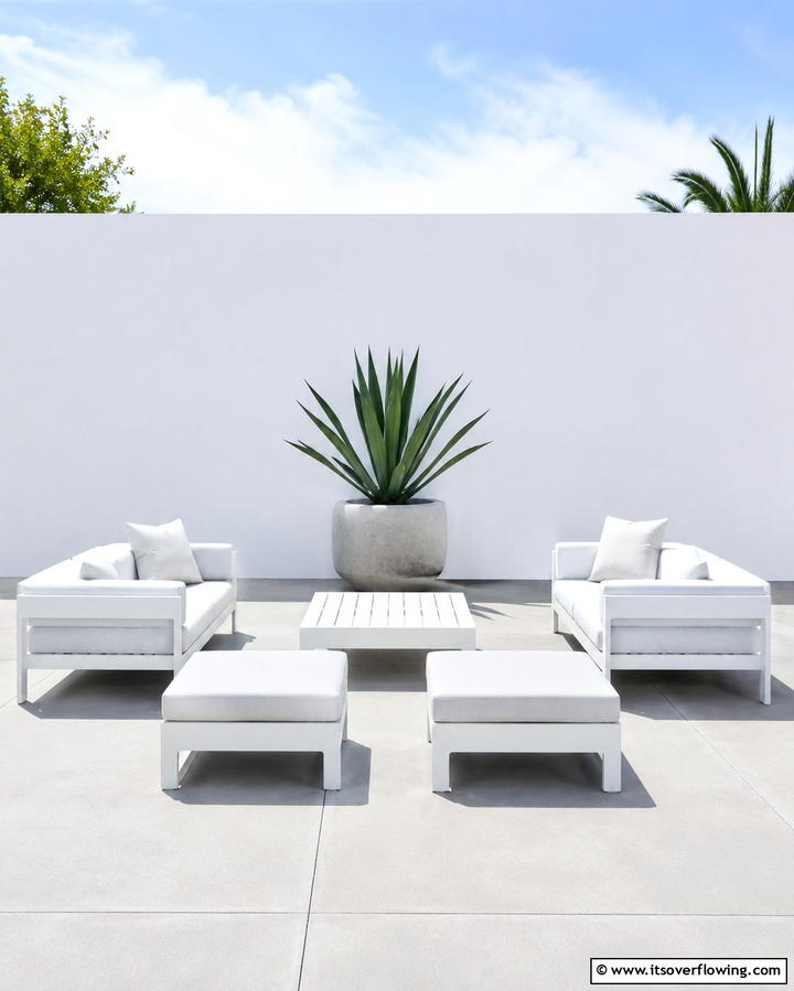 Minimalist Design Approach - 25 Small Backyard Patio Ideas for a Relaxing Outdoor Oasis