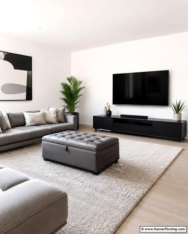 Minimalist Design with Clean Lines - 25 Mens Living Room Ideas for a Masculine Look