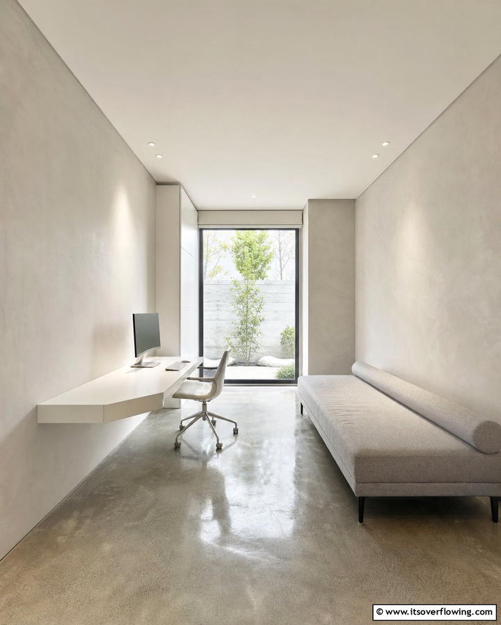 Minimalist Desk Setup - 25 Office Guest Room Ideas for a Functional and Stylish Space