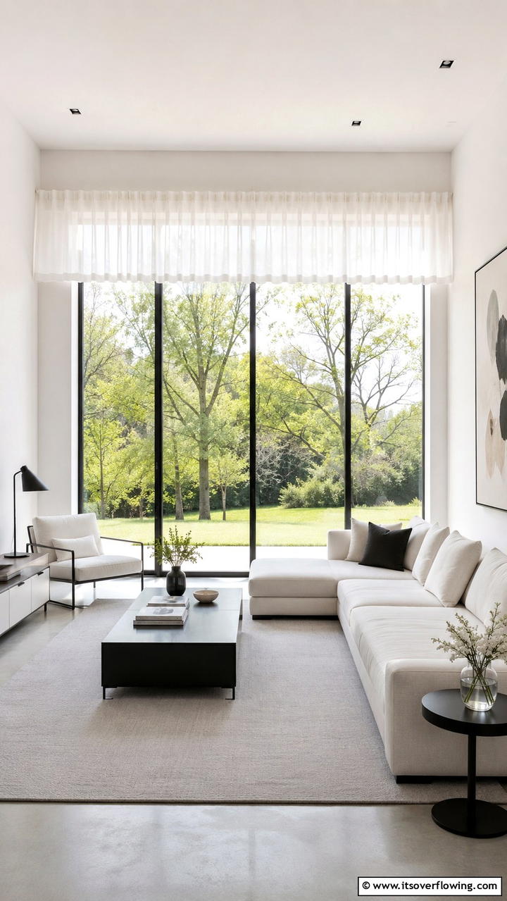 Minimalist Elegance - 21 Elegant Window Valance Ideas to Frame Your View