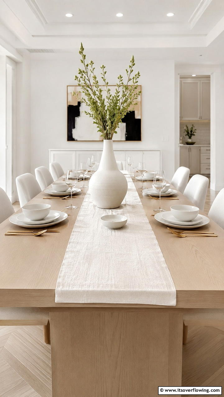 Minimalist Elegance Redefined - 21 Beautiful Thanksgiving Table Settings for Holiday Meals