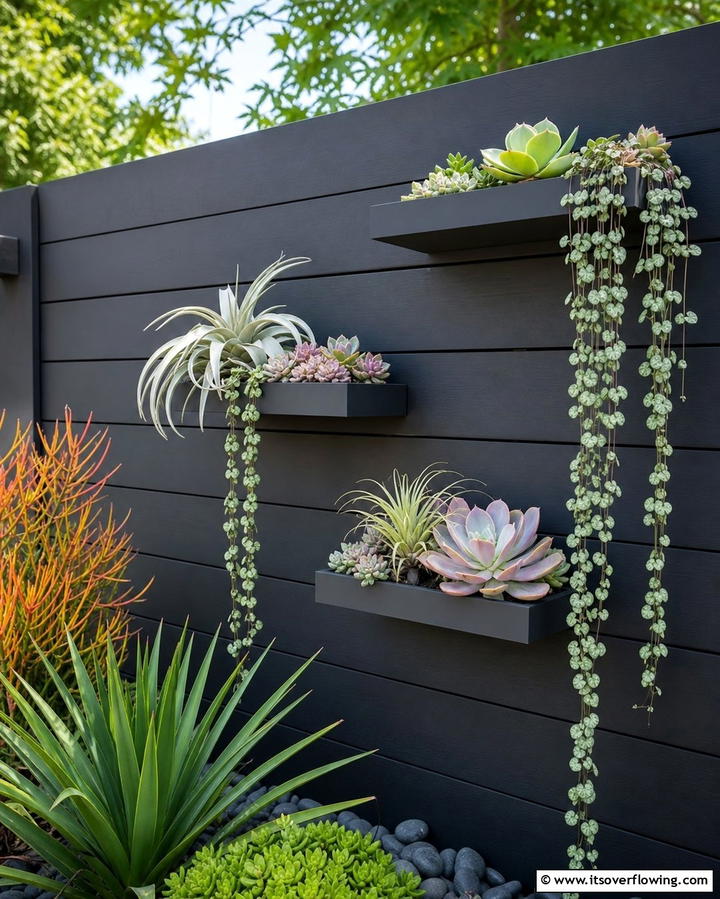 Minimalist Floating Plant Shelves - 25 Outdoor Plant Stand Ideas for Greenery Lovers