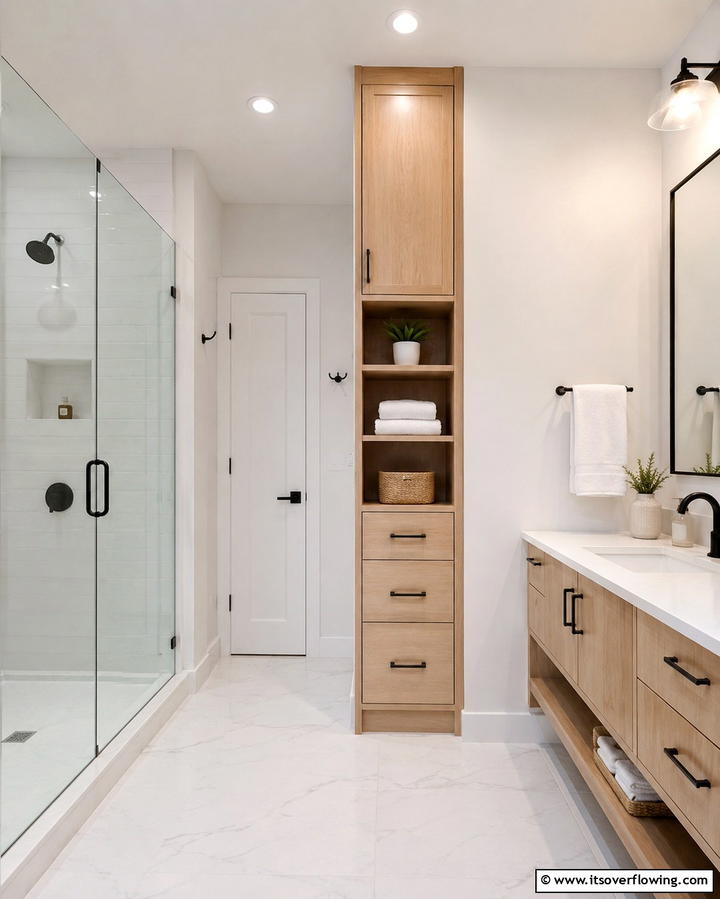 Minimalist Floating Vanities - 25 Scandinavian Bathroom Ideas for a Minimalist and Cozy Space