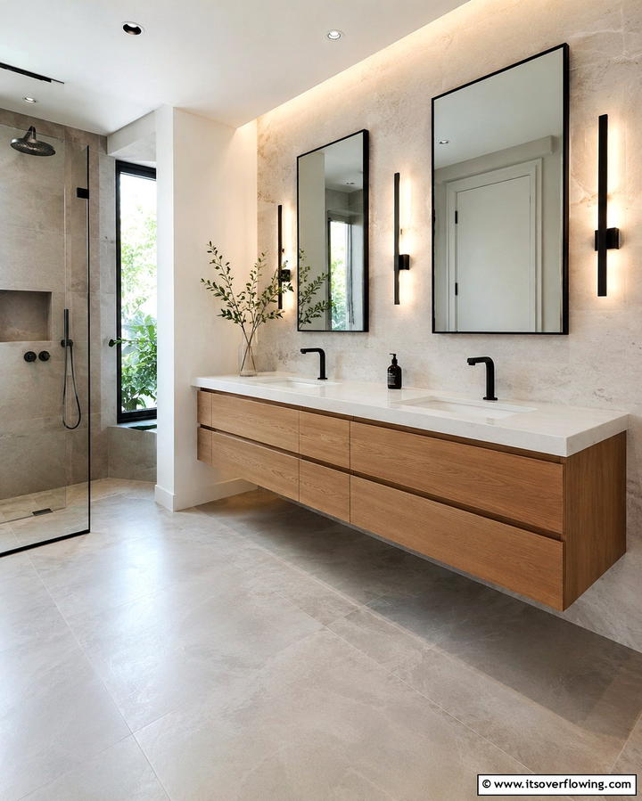 Minimalist Floating Vanity - 25 Floating Vanity Bathroom Ideas for a Modern and Sleek Look