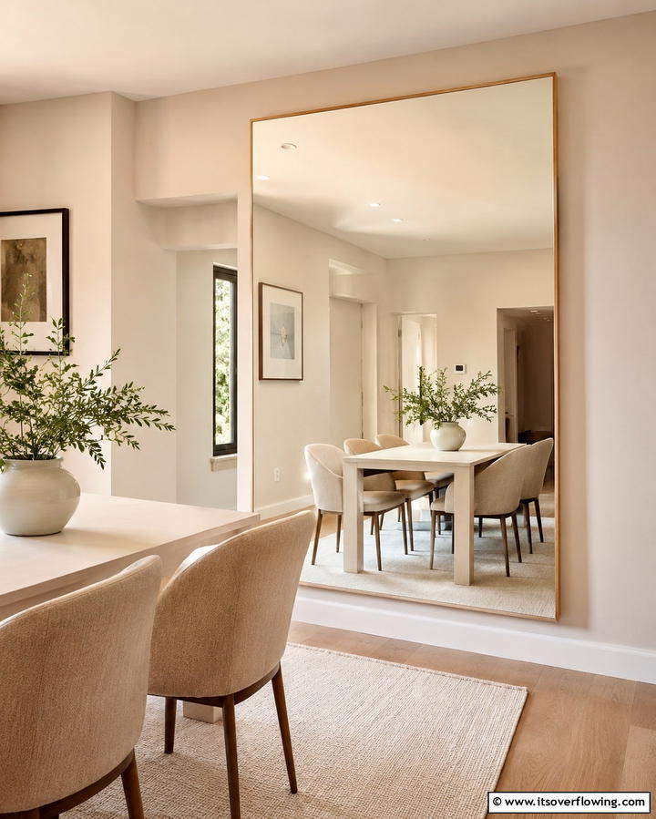Minimalist Frame - 30 Stunning Dining Room Mirror Ideas for Elegance
