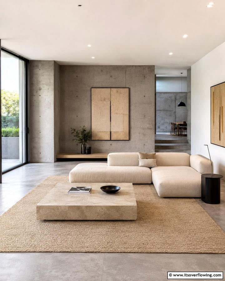 Minimalist Furnishings - 30 Bold Brutalist Interior Design Concepts for Modern Spaces