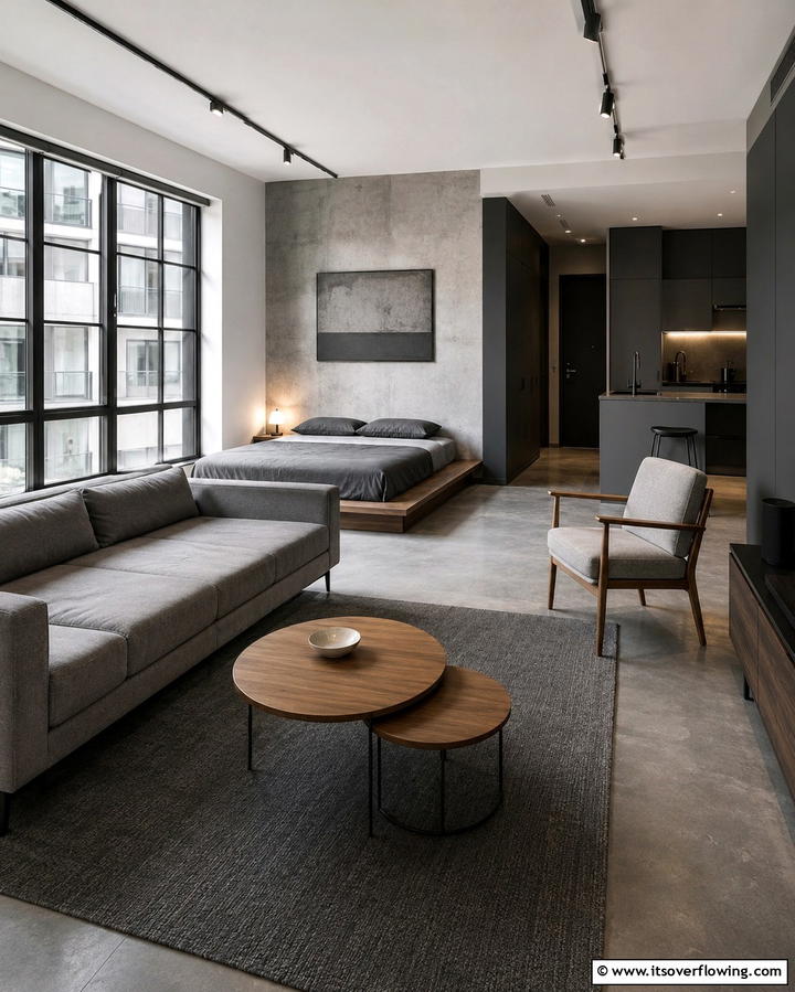 Minimalist Furniture Choices - 25 Small Apartment Ideas for Guys- Stylish & Functional