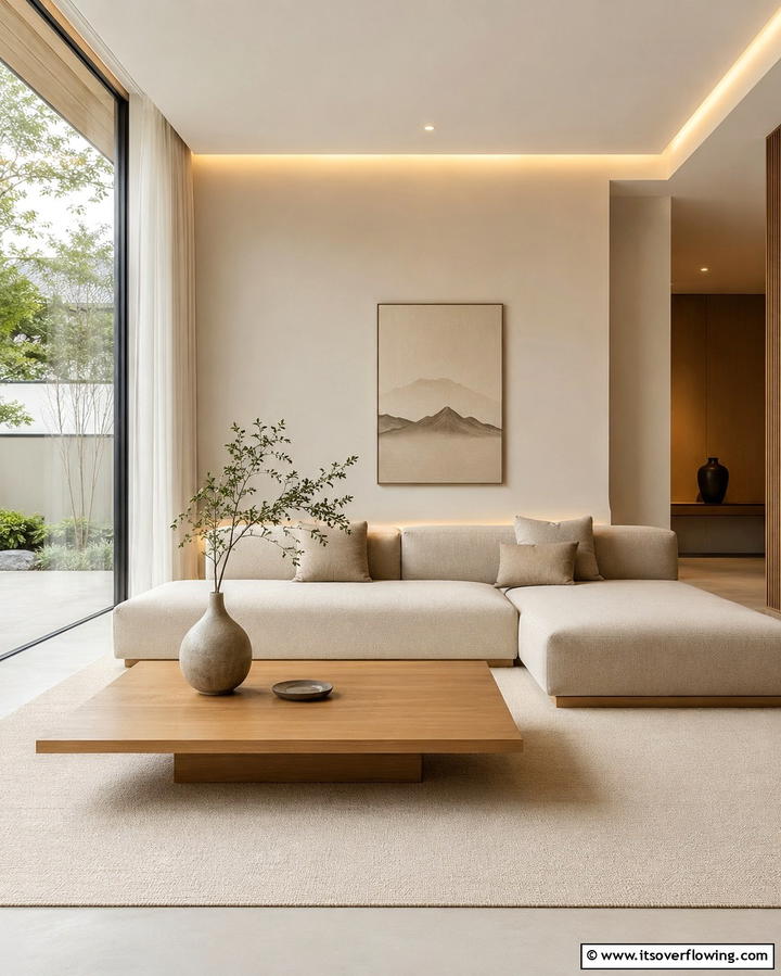 Minimalist Furniture Design - 30 Serene Zen Living Room Ideas for Mindfulness