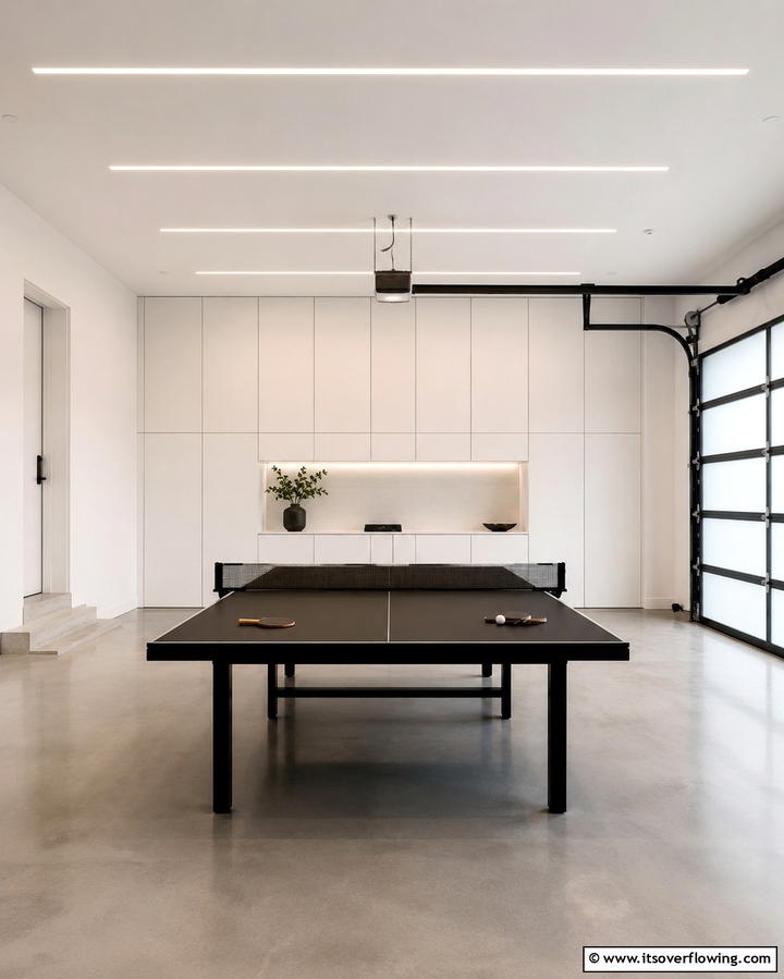 Minimalist Game Room Design - 30 Garage Game Room Ideas for Ultimate Entertainment Zones