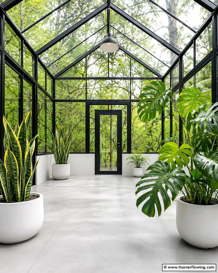 Minimalist Greenhouse Design - 25 Greenhouse Room Ideas for a Plant Lover’s Paradise