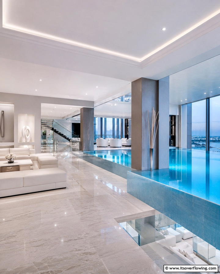 Minimalist Indoor Pool Design - 25 Luxurious Indoor Pool Ideas for Year-Round Relaxation