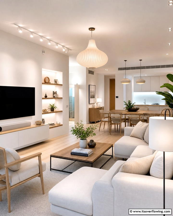 Minimalist Lighting Options - 21 Minimalist Apartment Ideas to Maximize Small Spaces