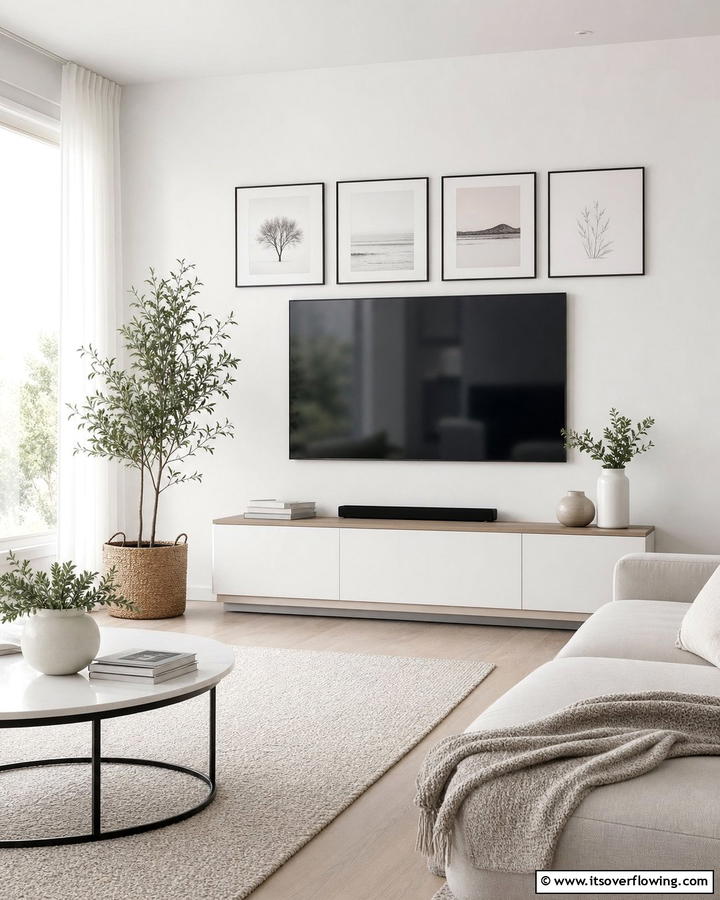 Minimalist Media Display - 21 Media Wall Ideas to Elevate Your Entertainment Zone