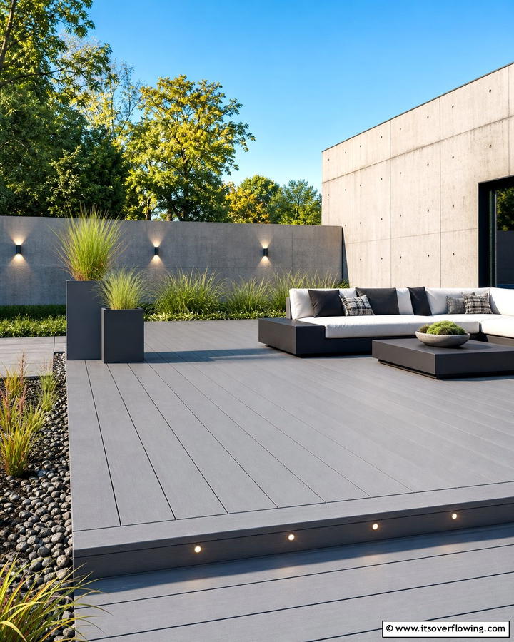 Minimalist Modern Deck - 21 Backyard Deck Ideas to Elevate Your Outdoor Living Space