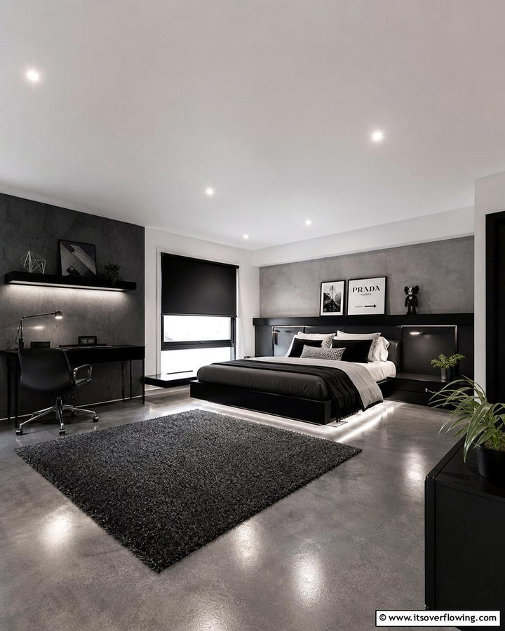 Minimalist Monochrome Palette - 30 Hypebeast Room Decor Ideas for Urban Aesthetics