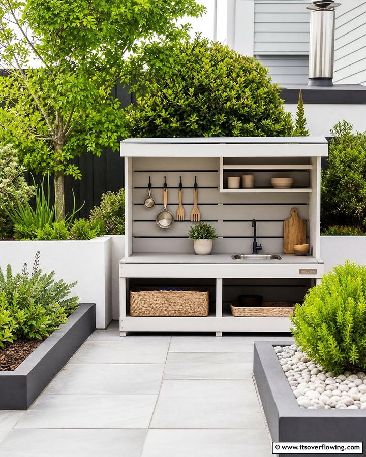 Minimalist Mud Kitchen - 20 Mud Kitchen Ideas for Outdoor Fun with Kids