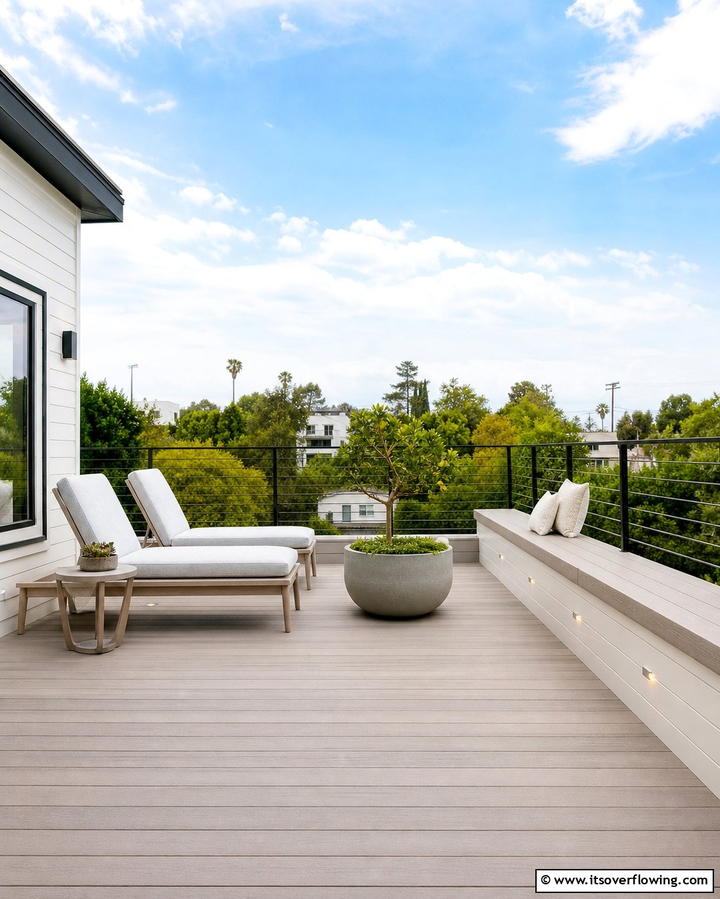 Minimalist Outdoor Escape - 21 Second Floor Deck Ideas for Elevated Outdoor Living