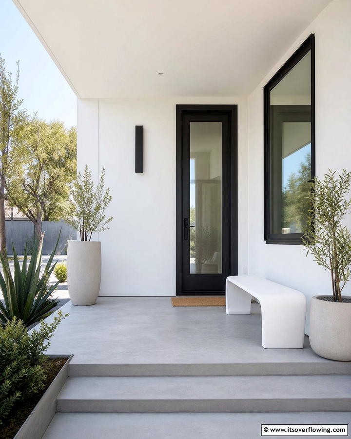 Minimalist Porch Design - 21 Modern Front Porch Ideas for Welcoming Entryways