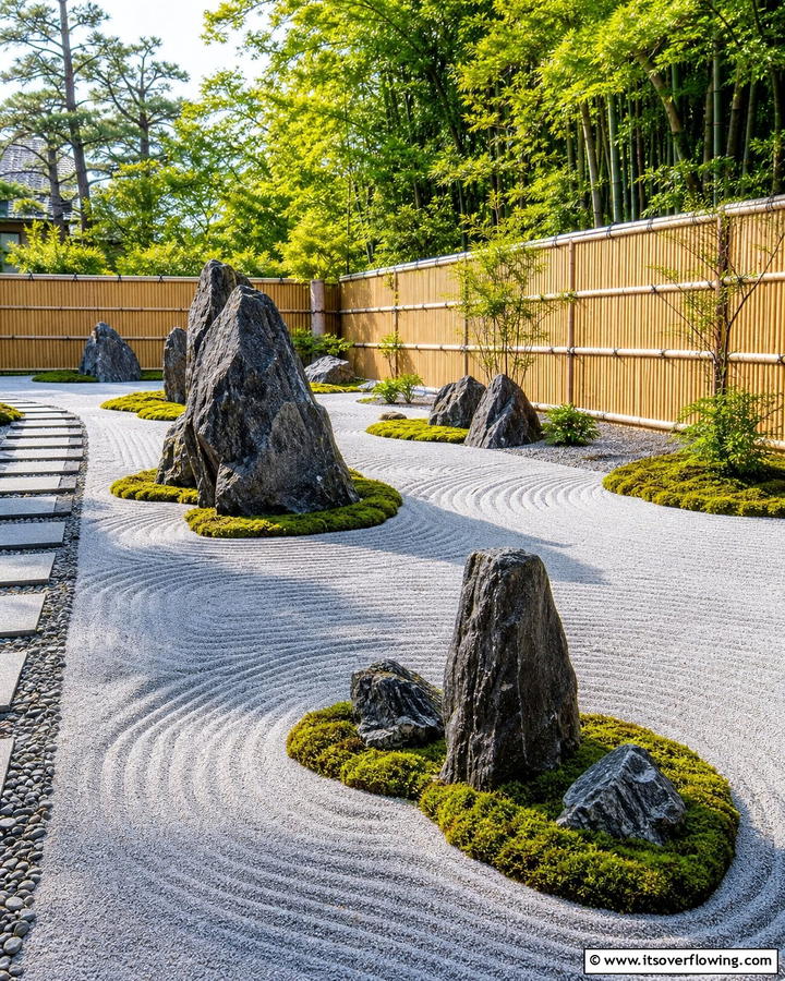 Minimalist Rock Arrangements - 25 Zen Garden Ideas for a Peaceful Outdoor Retreat