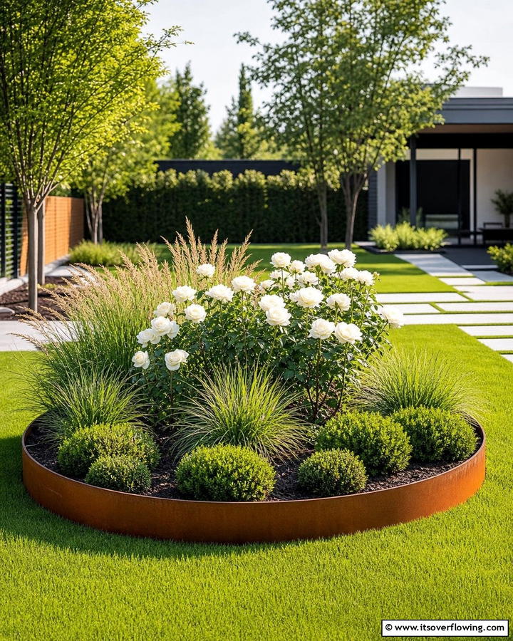 Minimalist Round Garden Bed - 20 Round Garden Bed Ideas for Unique Landscapes