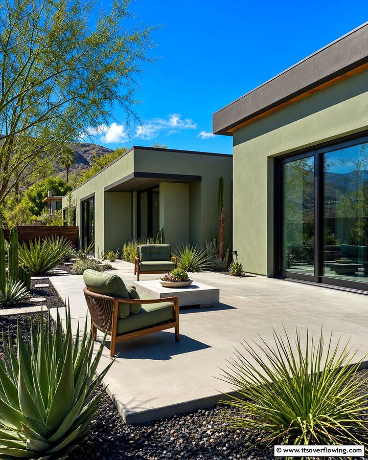 Minimalist Sage Green with Ash Brown Trim - 25 Sage Green House With Brown Trim Ideas for Curb Appeal