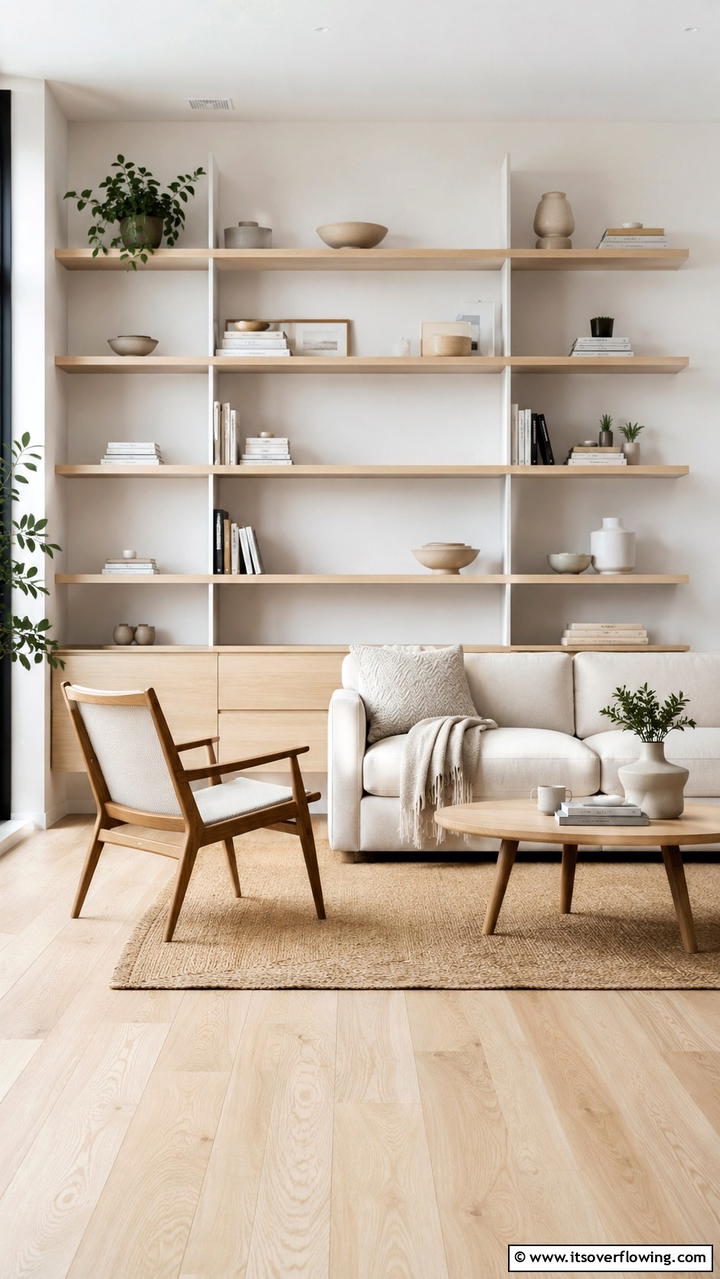 Minimalist Scandinavian Shelf Design - 30 Bookshelf Organization Ideas for Stylish Order
