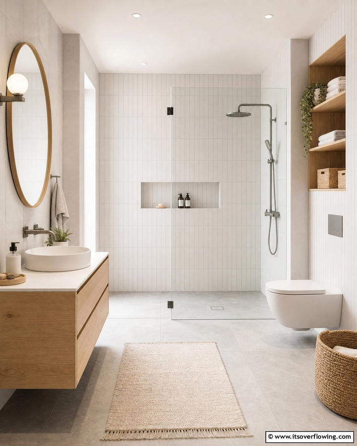 Minimalist Scandinavian Wet Room - 30 Modern Wet Room Ideas for Sleek Bathroom Functionality