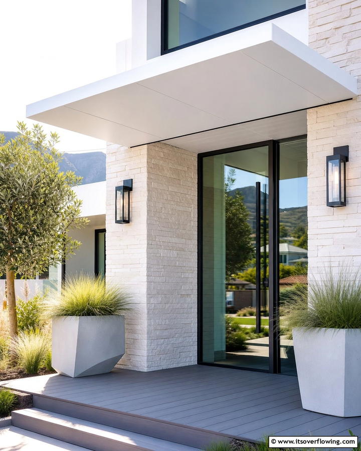 Minimalist Shade Structure - 20 Front Porch Awning Ideas to Enhance Your Home