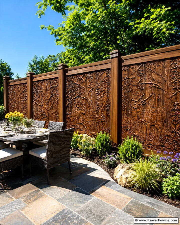 Minimalist Shadow Box Fence - 30 Backyard Fence Ideas for Style and Functionality