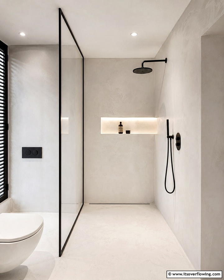 Minimalist Shower Design - 25 Small Bathroom Walk-in Shower Ideas for Modern Homes