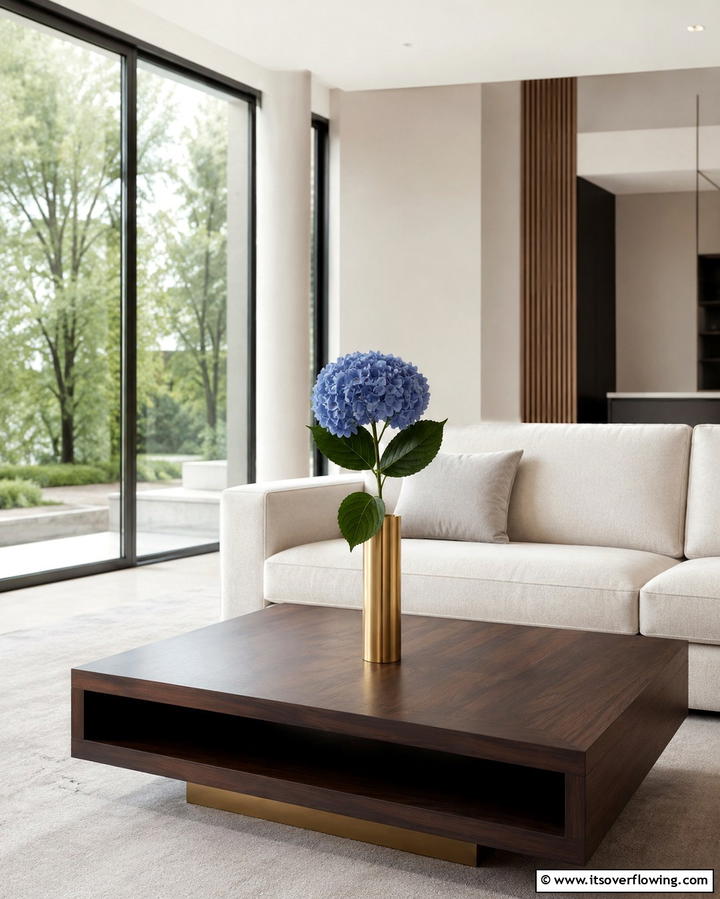 Minimalist Single Stem Hydrangea Centerpiece - 25 Hydrangea Centerpiece Ideas for Elegance